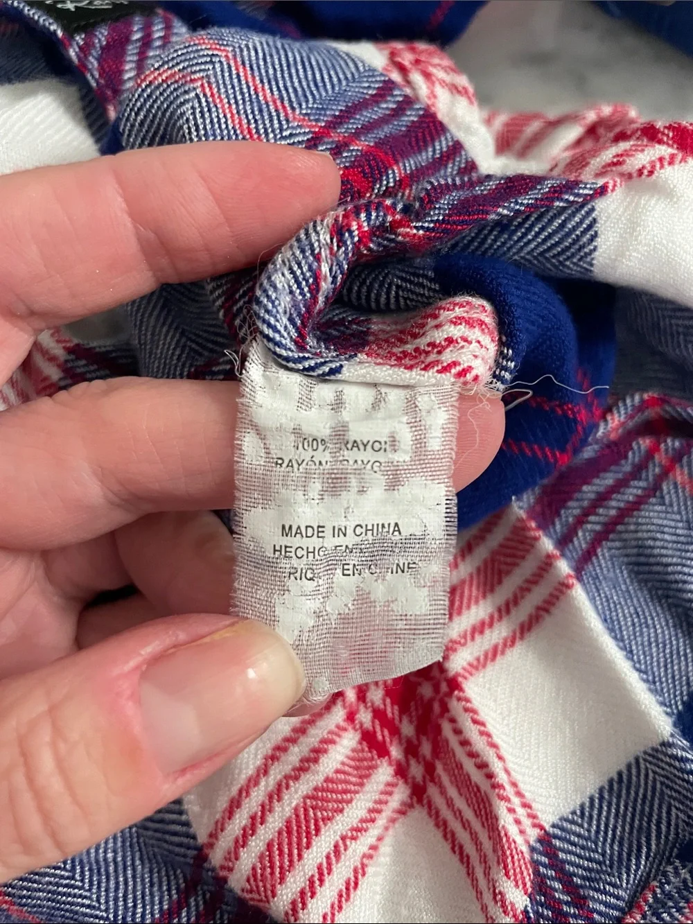 Rails Hunter Red White Blue Preppy Plaid Button Down Sjze XS